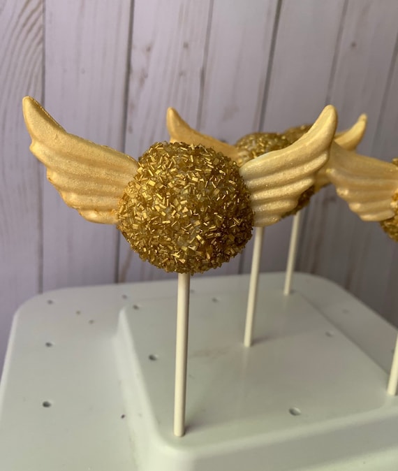 Golden Snitch Harry Potter Themed Cake Pops 