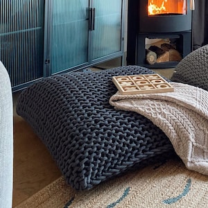 Unfilled: Giant Bean Bag Square Floor Cushion Case Only
