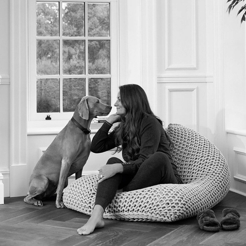 Super Chunky Knitted Wedge Bean Bag Etsy