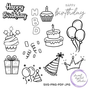 Joyeux anniversaire svg png, anniversaire amusant svg, joyeux anniversaire, hbd svg, svg anniversaire, bundle joyeux anniversaire, anniversaire png svg, amusement, fête