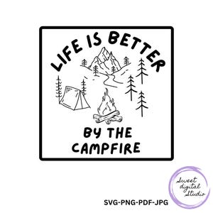 vie de camping svg, vie de feu de camp, camping amusant svg png, camping svg png, camping, bon feu svg, heureux campeurs svg png, joyeux camping svg png
