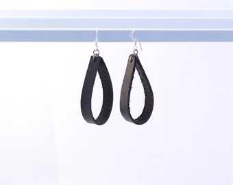 Leather Loop Earrings
