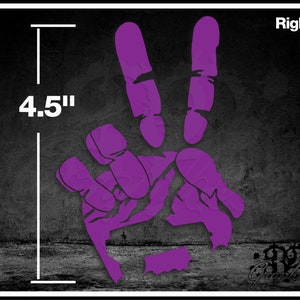 new off road peace wave vinyl decal / sticker - over 40 colors