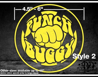 Punch Buggy vinyl decal - sticker for beetle