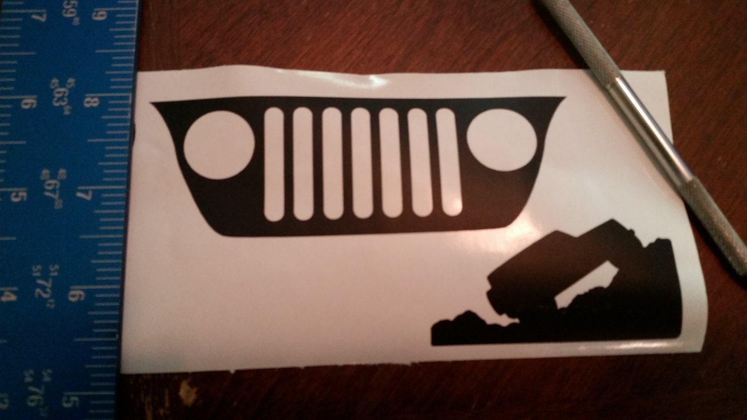 Jeep Wrangler Windshield Grille Logo and Bottom Corner Rock Etsy