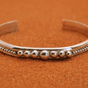 Silver bracelet-navajo cuff-native american jewelry-handcrafted-gift-sterling silver-boho
