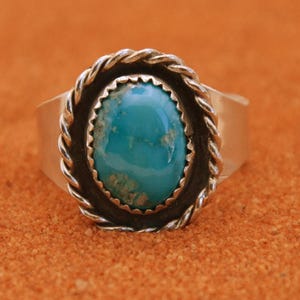 ring-apache turquoise-gift-navajo style-native american-man ring-woman ring-size10