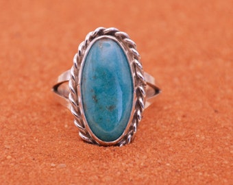 turquoise ring-native american jewelry-sterling silver-gift ring-navajo jewelry-handmade-boho