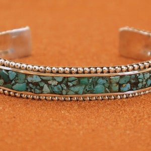 turquoise cuff-sterling silver-navajo style-gift-woman and man-native american