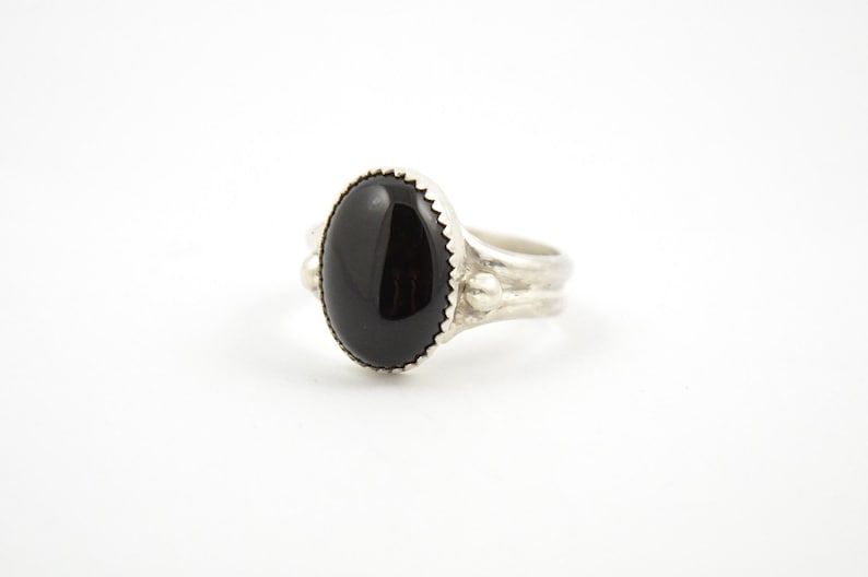 Black Onyx Ringwaterdropswoman And Mens Etsy