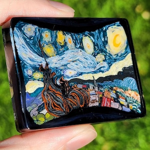 The Starry Night Borosilicate Murrine V1 By GrimmGlass Karl Taylor & Marcel Braun with Project 33 A Starship In Every Garage Laminated Glass