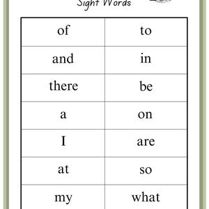 Sight Words