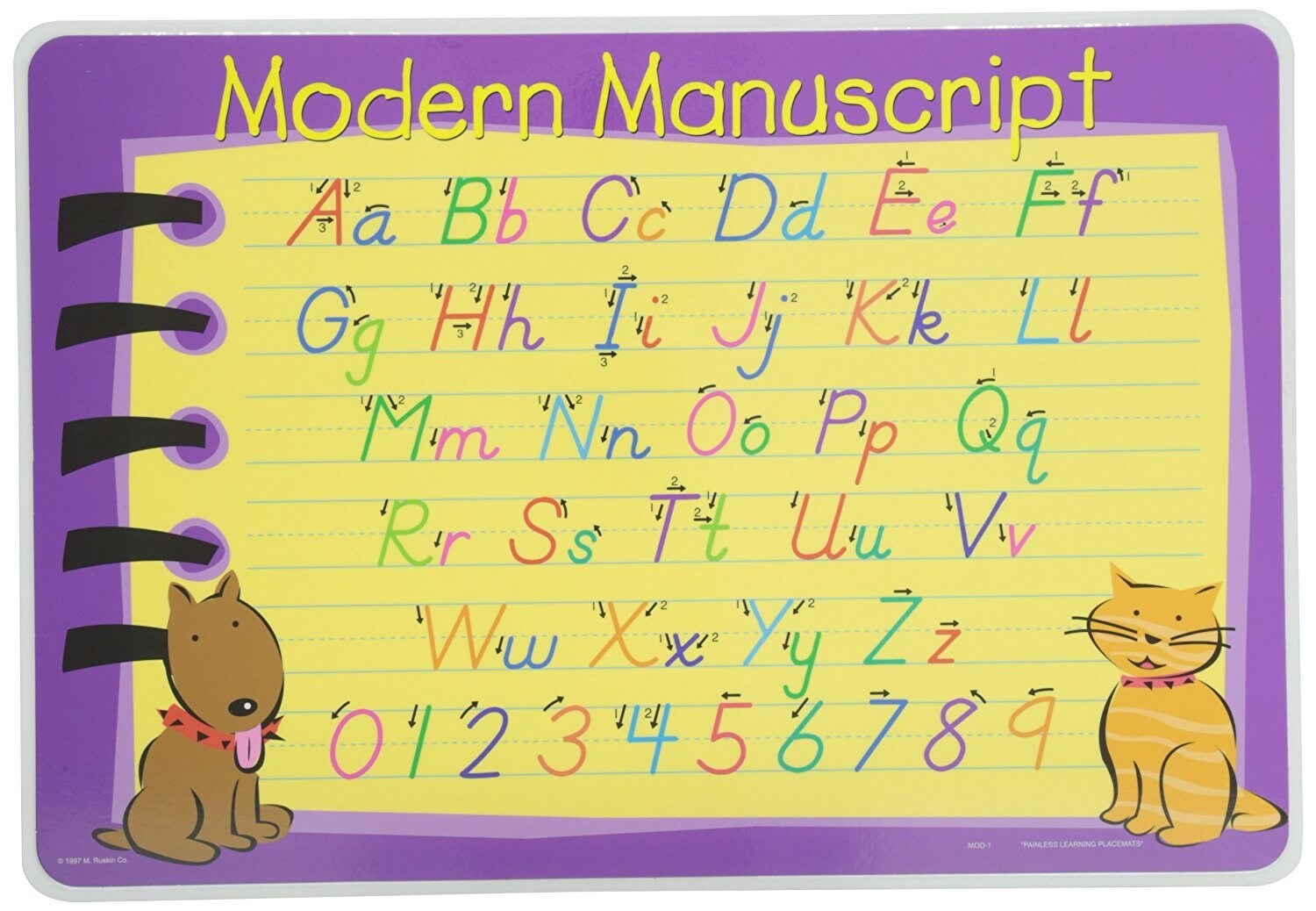 Painless Learning Educational Placemats Sets Roman Numerals Etsy