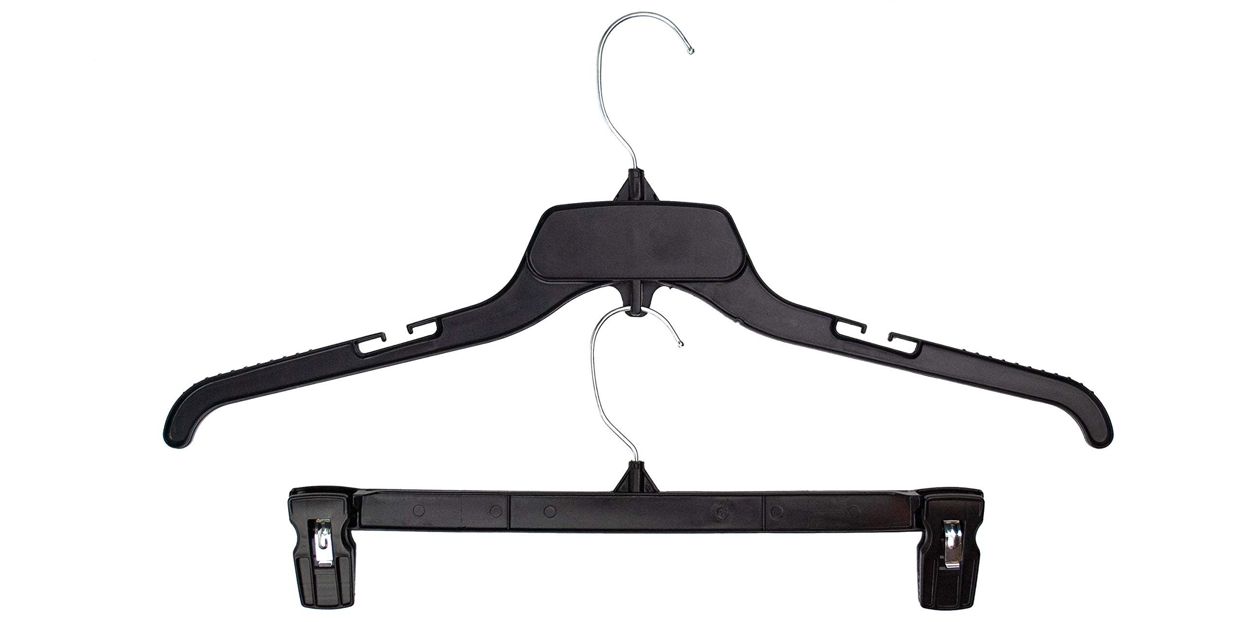 Hangon Combo Set Recycled Plastic Shirt and Pants Hangers, 19 Inch & 14 ...