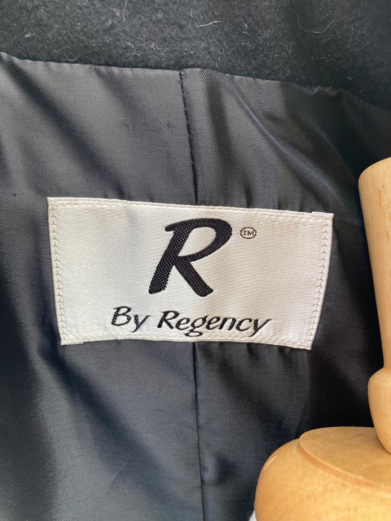 STUNNING R by Regency Lambswool Black Overcoat, B… - image 7
