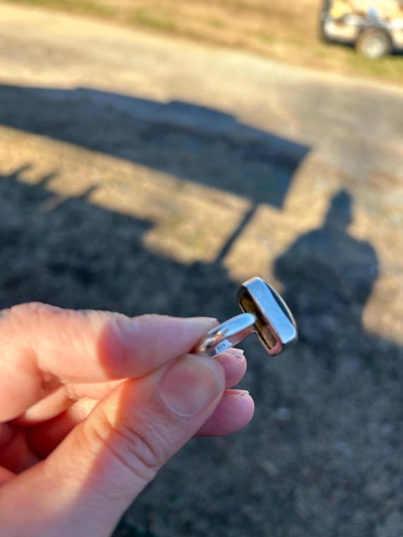 Labradorite ring, Sterling Silver Adjustable Ring… - image 2