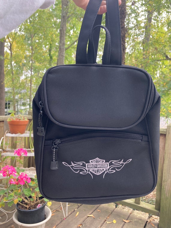 Harley davidson deals leather backpack