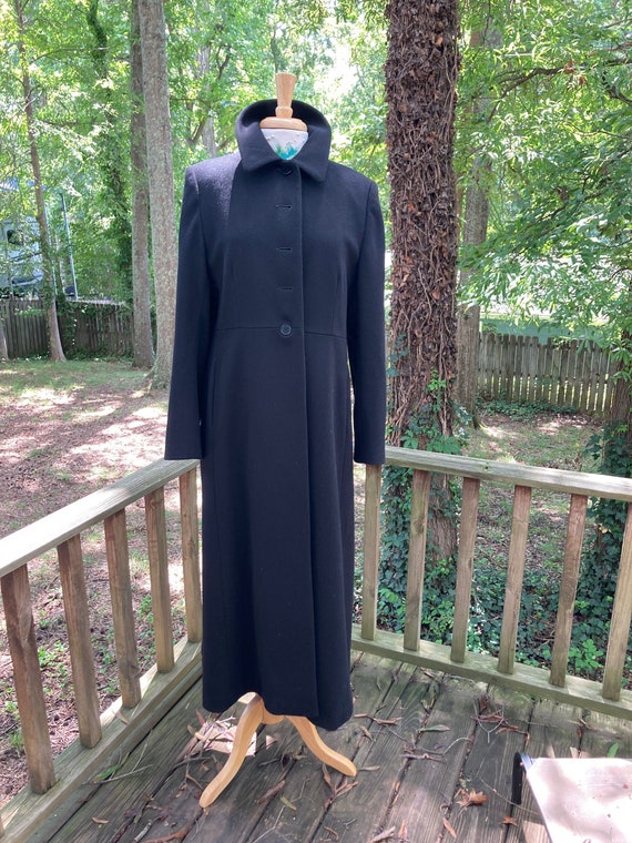 STUNNING R by Regency Lambswool Black Overcoat, Bl