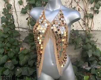 gold disco top