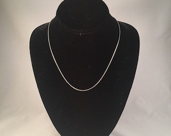 18k white gold filled chain