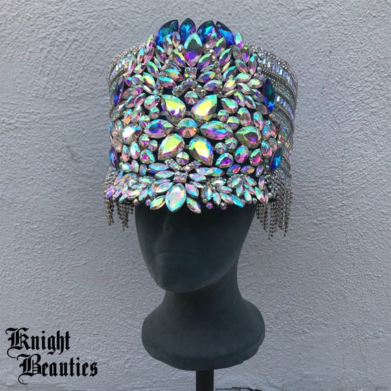 Burning Man Festival Hat, Marching Band Hat Amazon.com: ILOVEMASKS Holographic Goggles Burning Man  main image 4