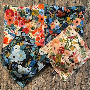 Garden Party Bowl Cozy, Rifle Paper Co. Cozy, Microwave Bowl Cover, Hot Pad