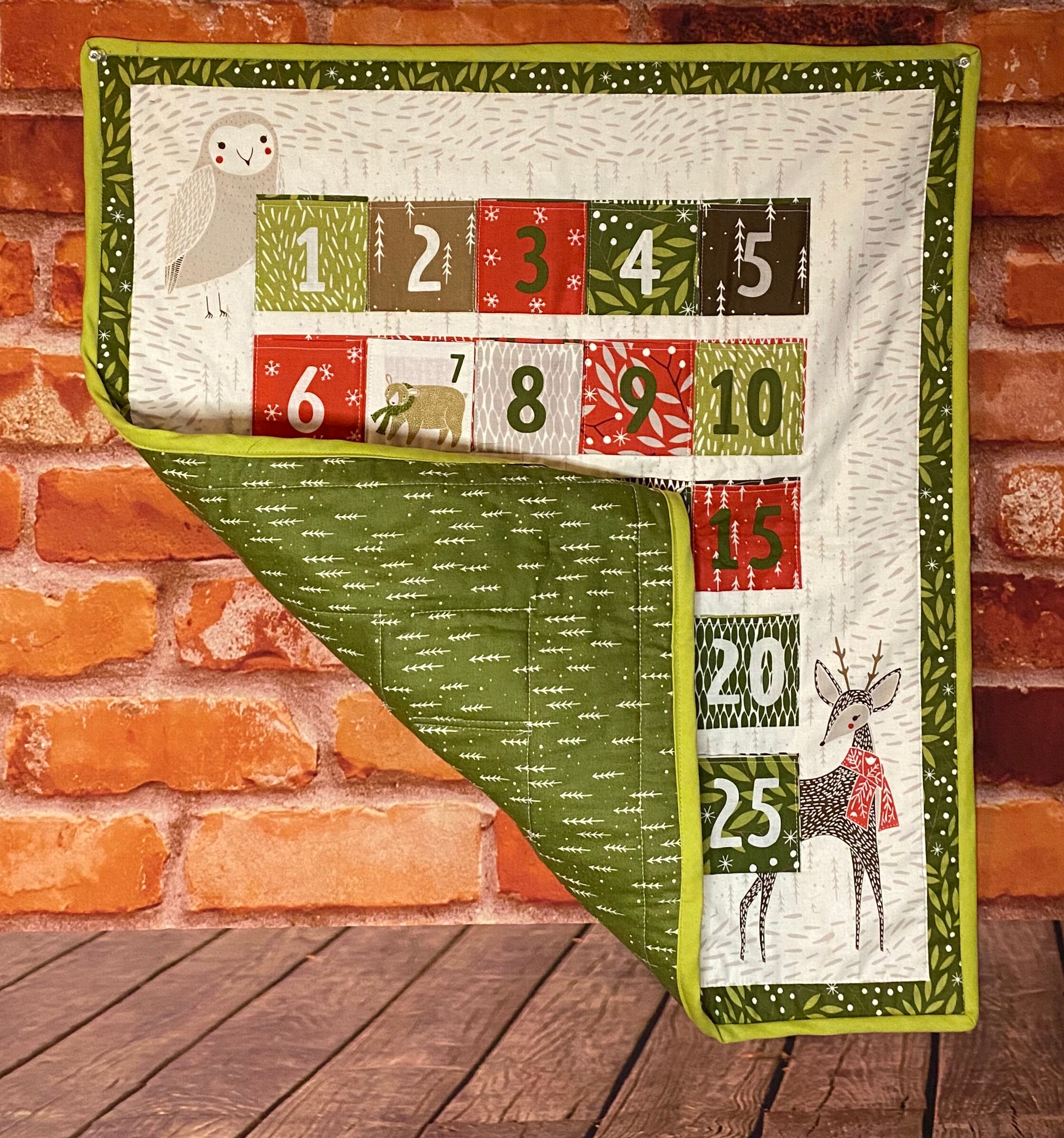 Gingiber Advent Calendar Merriment Collection Advent Fabric Etsy UK
