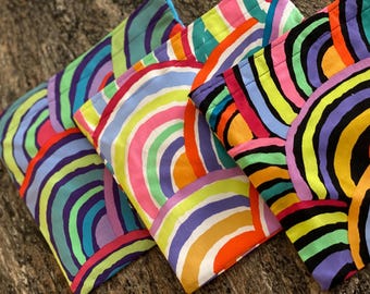 Citrus Reusable Food Bag, Rifle Paper Co Bag, Hook and Loop Pouch, Reusable Food Bag