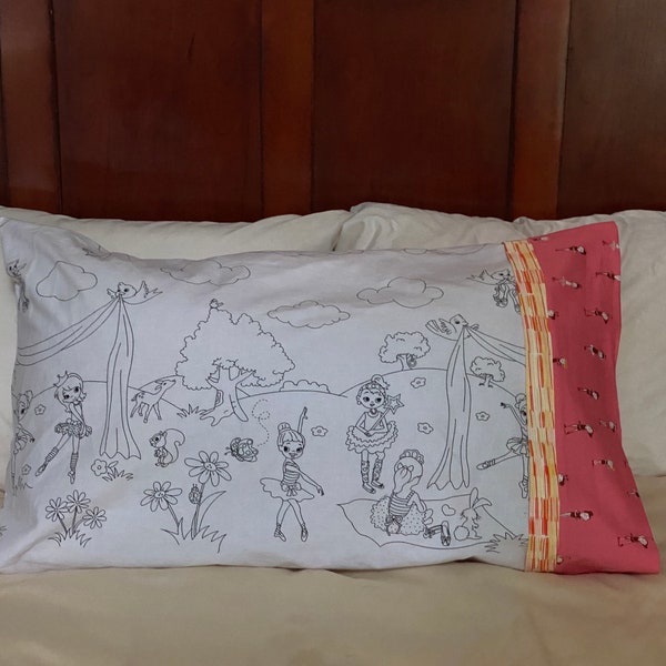 Ballerina Color Me Pillowcase