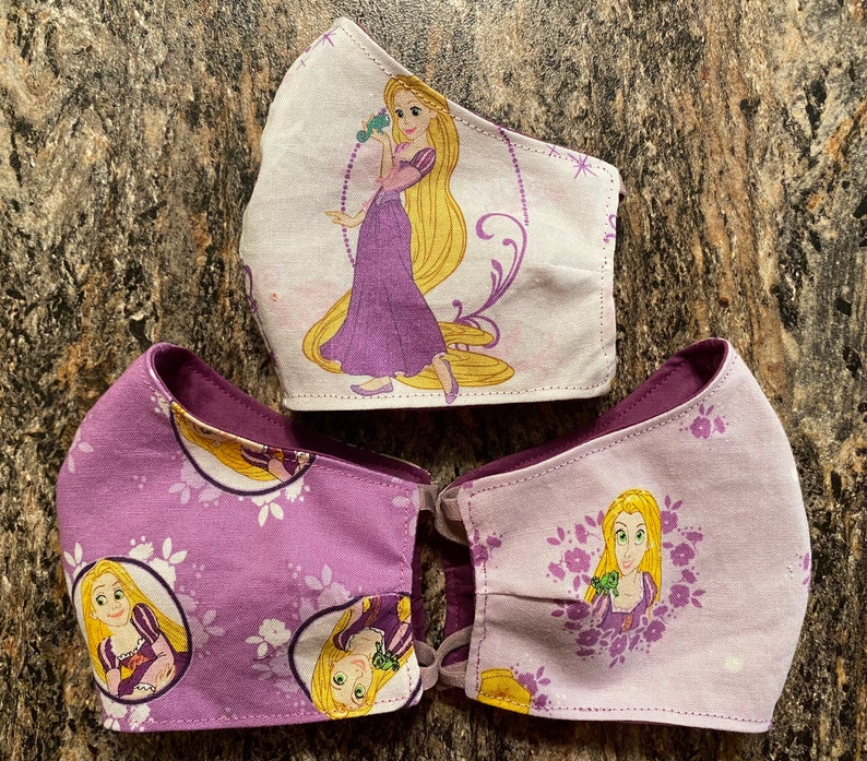 Tangled Face Mask Disney Mask Rapunzel Mask Pascal Mask Etsy
