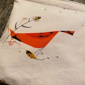 Bolsa reutilizable para sándwich Berry Feast, Charley Harper, bolsa de algodón orgánico para alimentos, no más plástico, regalo Cardinal