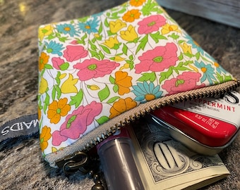 Liberty of London Zipper Bag, Mini Pouch, Coin Purse