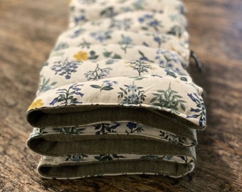 Flannel Hot Cold Wrap, Rice and Buckwheat Microwave Heating Pad,  Rifle Paper Co Therapy Pack