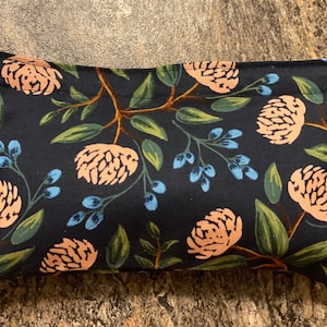 Peony Snack Bag, Reusable Food Bag, Cotton Pouch, Rifle Paper Co Bag, Mini Pouch, Wet Bag, Go Green, No More Plastic