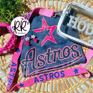 Astros Beaded Purse Straps | Ready To Ship| Seed Beaded Purse Straps| Strap Only| Astros Purse Strap  | Houston | Beaded Purse Strap