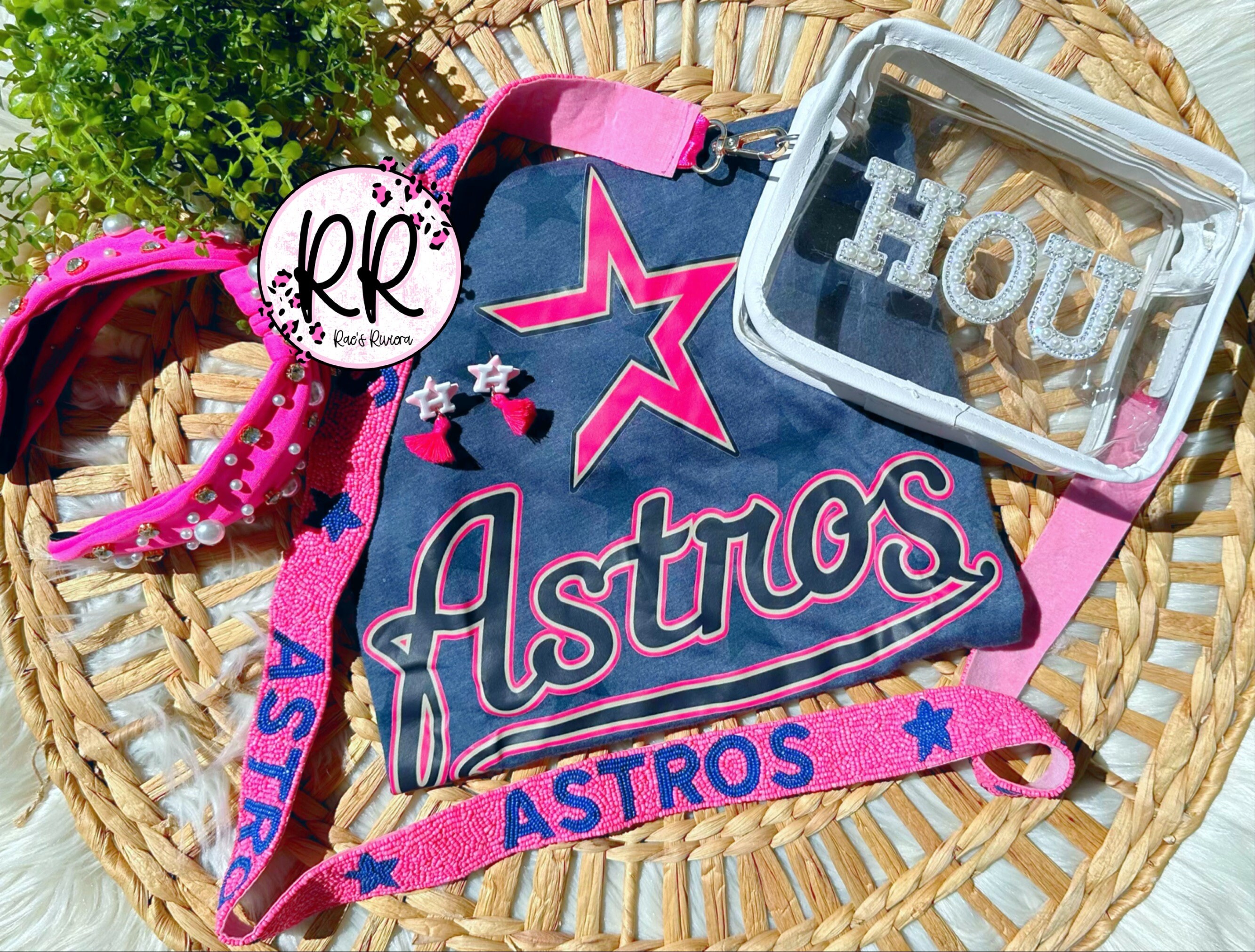 Beaded Astros Purse Strap — Two Tequila Sisters