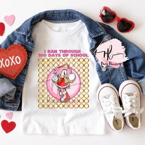 Amy Rose | Sonic 100 Days of School | png  | download | sublimation