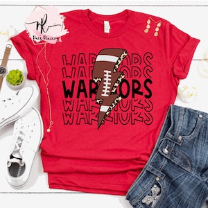 Warrior Football | Warrior Football Lightning Bolt | Custom Design | WarriorPNG  | Mascot PNG | Cheetah| Leopard