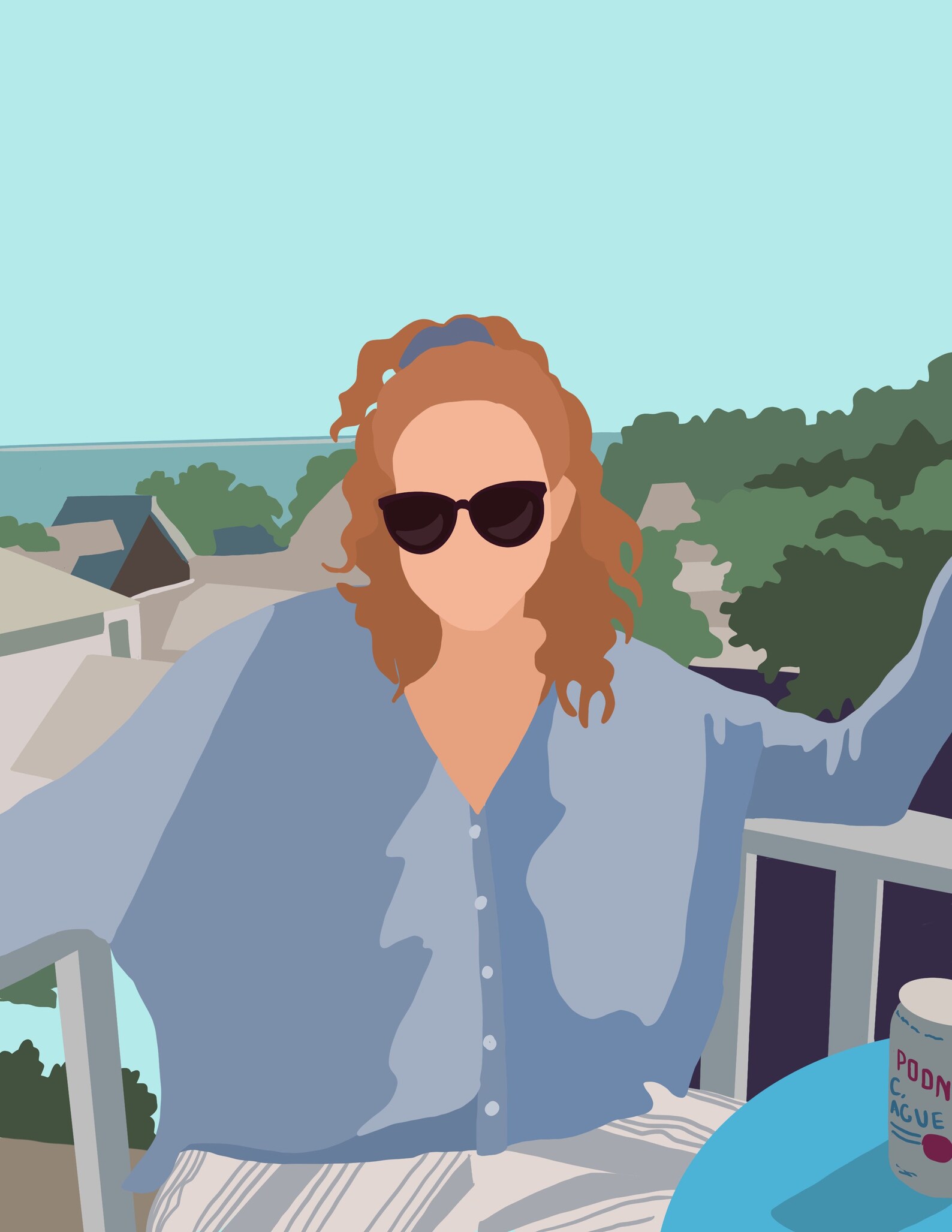 Custom Portrait With Background Printable Art Portrait | Etsy