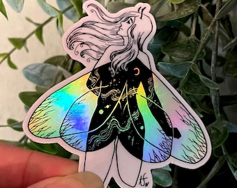 Holographic Fairy Wings Sticker Gift | Fantasy Fairytale Cute Surreal Sticker| Vinyl Weatherproof Laptop, Hydro-flask, Phone Decal