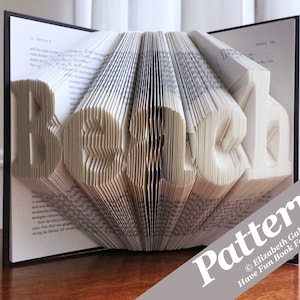 BEACH Book Folding Pattern — 264 pieghe (528 pagine numerate). Download digitale PDF. Include una guida pratica gratuita con 3 modelli gratuiti.