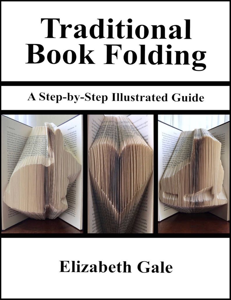 CLASSIC HEART Book Folding Pattern 97 Folds 194 numbered pages. PDF digital download. Includes free How-To Guide with 3 free patterns. image 8