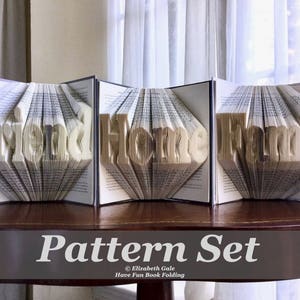 FRIEND, HOME, & FAMILY Book Folding set di 3 modelli. 3 modelli al prezzo di 2. File PDF digitali. Include guida pratica con 3 modelli gratuiti