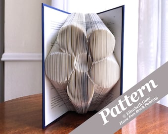 FORGET-ME-NOT Flower Book Folding Pattern — 186 Folds (372 numbered pages). Digital download. Includes free How-To Guide w/3 free patterns.