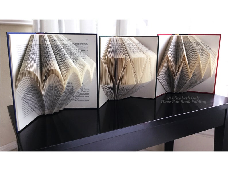 Geometric Book Folding 3-pattern Set No. 1: Arches, Triangles, & Zigzag ...