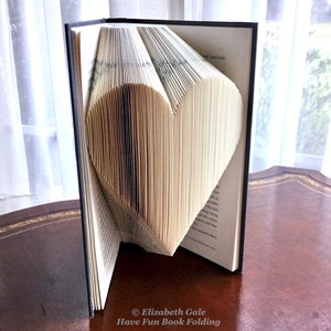 CLASSIC HEART Book Folding Pattern 97 Folds 194 numbered pages. PDF digital download. Includes free How-To Guide with 3 free patterns. image 3