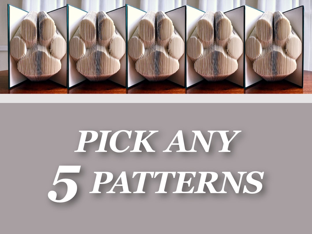 Kbc Pattern 5 Book Folding Patterns — Your Choice From This Shop. PDF Digital ...