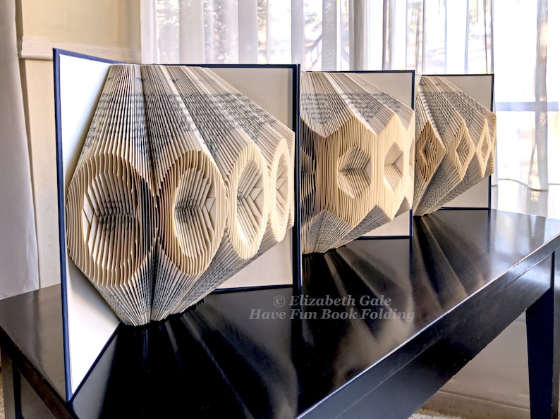 3 Pattern Set Geometric Book Folding 3-pattern Set No. 2: Ovals, Hexagons, & Diamonds ...