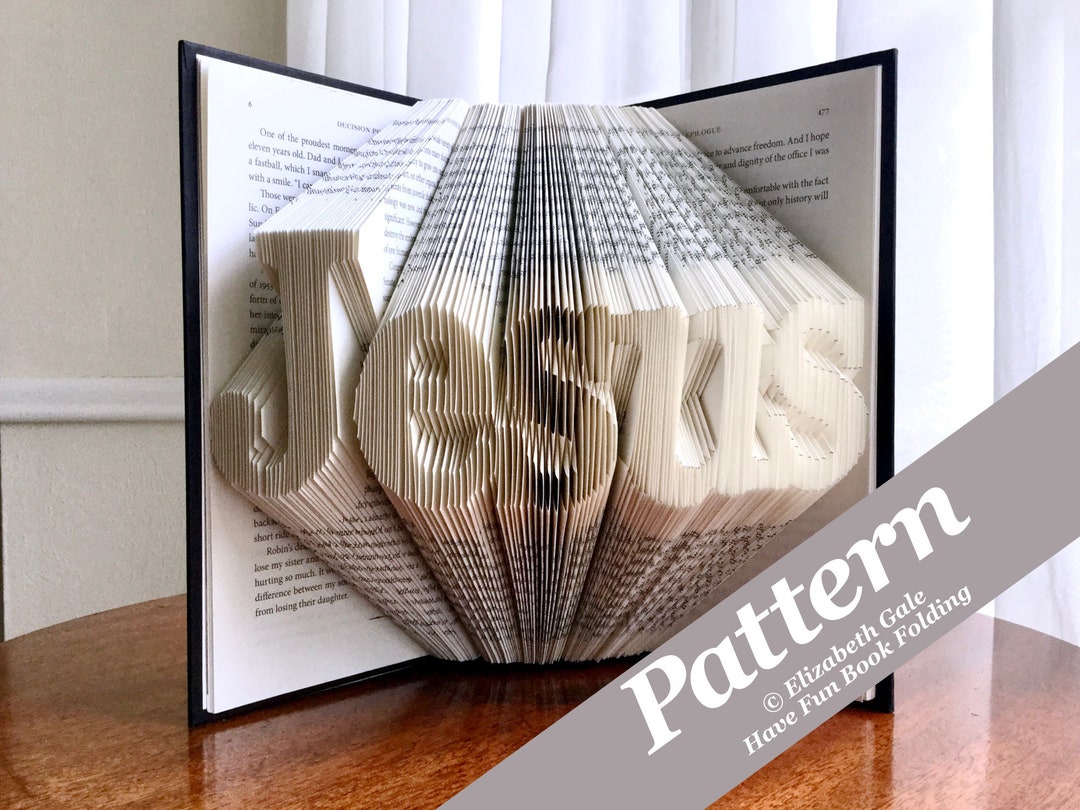jesus-book-folding-pattern-235-folds-470-numbered-pages-pdf-digital-download-includes-free-how-to-guide-containing-3-free-patterns-etsy for Free Printable Book Folding Patterns JESUS Book Folding Pattern — 235 Folds (470 Numbered Pages). PDF Digital Download. Includes Free How-to Guide Containing 3 Free Patterns. - Etsy for Free Printable Book Folding Patterns