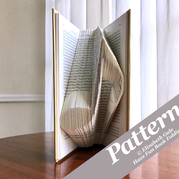 MUSIC NOTE Book Folding Pattern — 125 Folds (250 numbered pages). PDF digital download. Includes free How-To Guide with 3 free patterns.